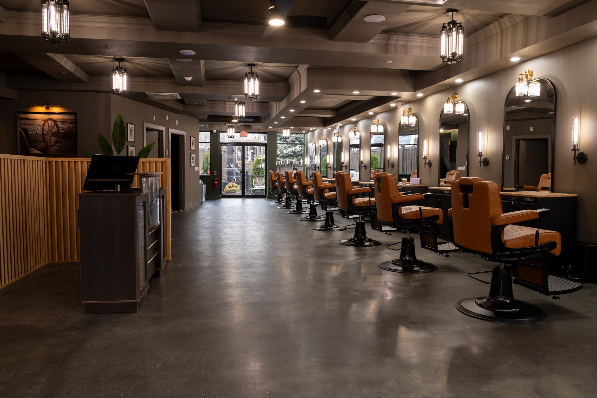 Legendary Men's Grooming barbershop interior — White Plains NY