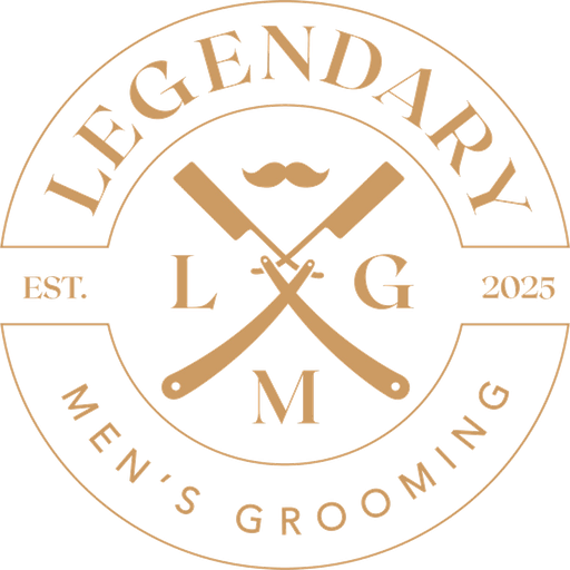 Legendary Men's Grooming Logo - Best Barbershop White Plains NY